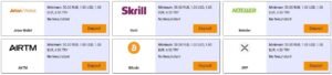 métodos de pago Paripesa APK