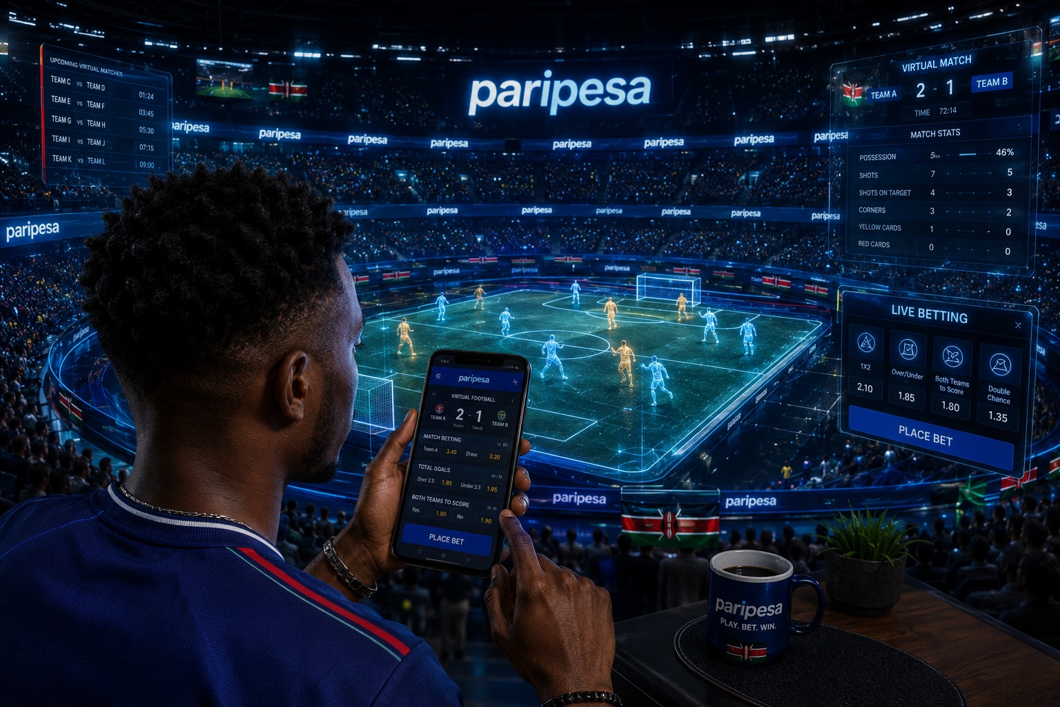 how to win virtual football