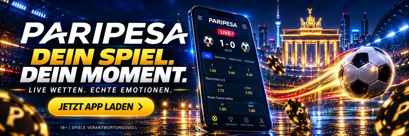 PariPesa Markenbanner mit Brandenburger Tor und Fernsehturm