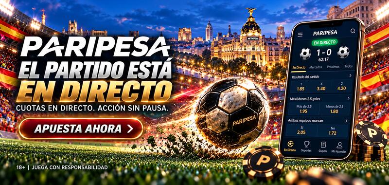 Apuestas de fútbol en directo con PariPesa España