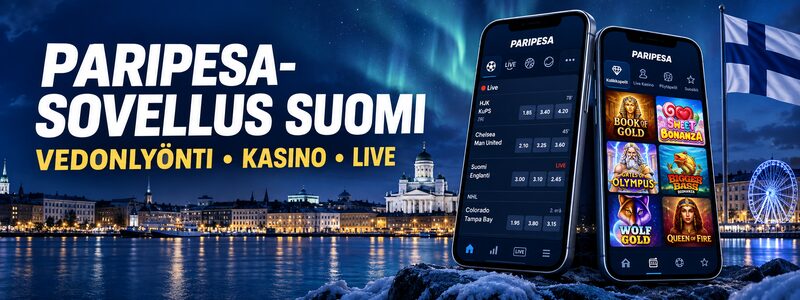 PariPesa-sovellus Suomessa vedonlyöntiin, kasinopeleihin ja live-pelaamiseen